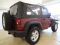 2008 Red Rock Crystal Pearl Jeep Wrangler X 4x4  photo #4