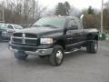 2003 Black Dodge Ram 3500 Laramie Quad Cab 4x4 Dually  photo #1