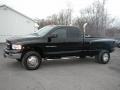 2003 Black Dodge Ram 3500 Laramie Quad Cab 4x4 Dually  photo #2