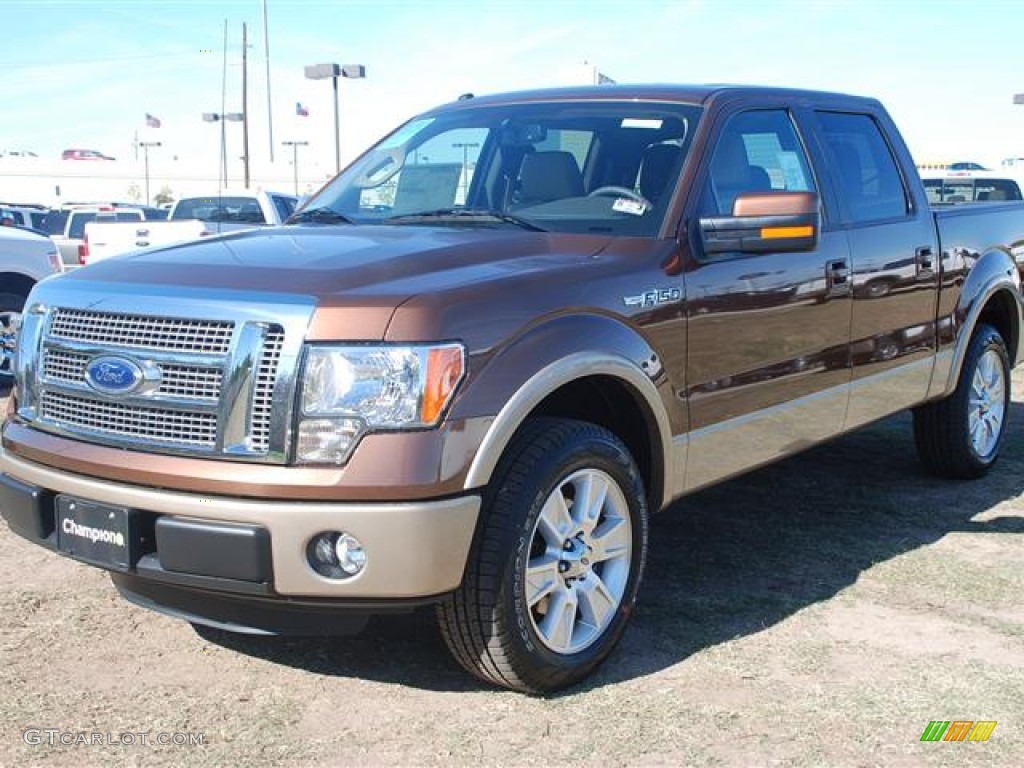 2011 F150 Lariat SuperCrew - Golden Bronze Metallic / Pale Adobe photo #3