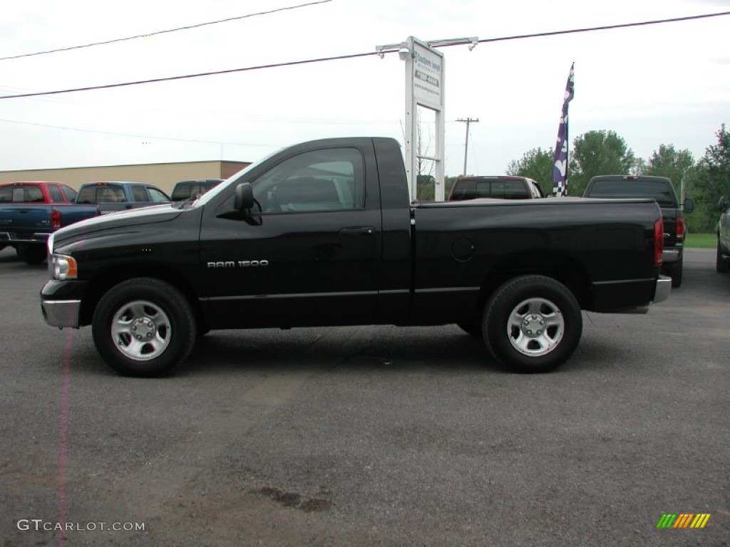 2005 Ram 1500 ST Regular Cab - Black / Dark Slate Gray photo #3