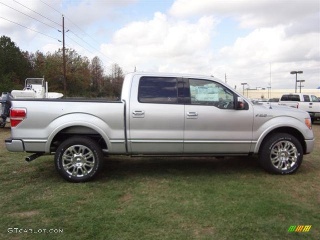 2011 F150 Platinum SuperCrew - Ingot Silver Metallic / Sienna Brown/Black photo #9