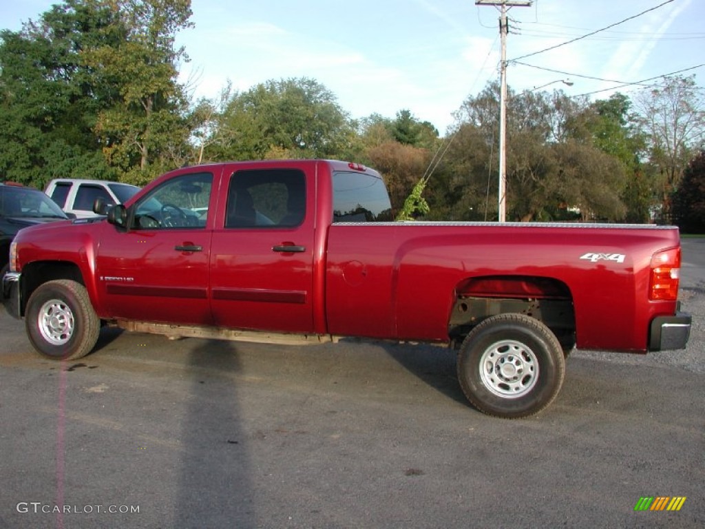 2007 Silverado 3500HD LT Crew Cab 4x4 - Sport Red Metallic / Ebony photo #6