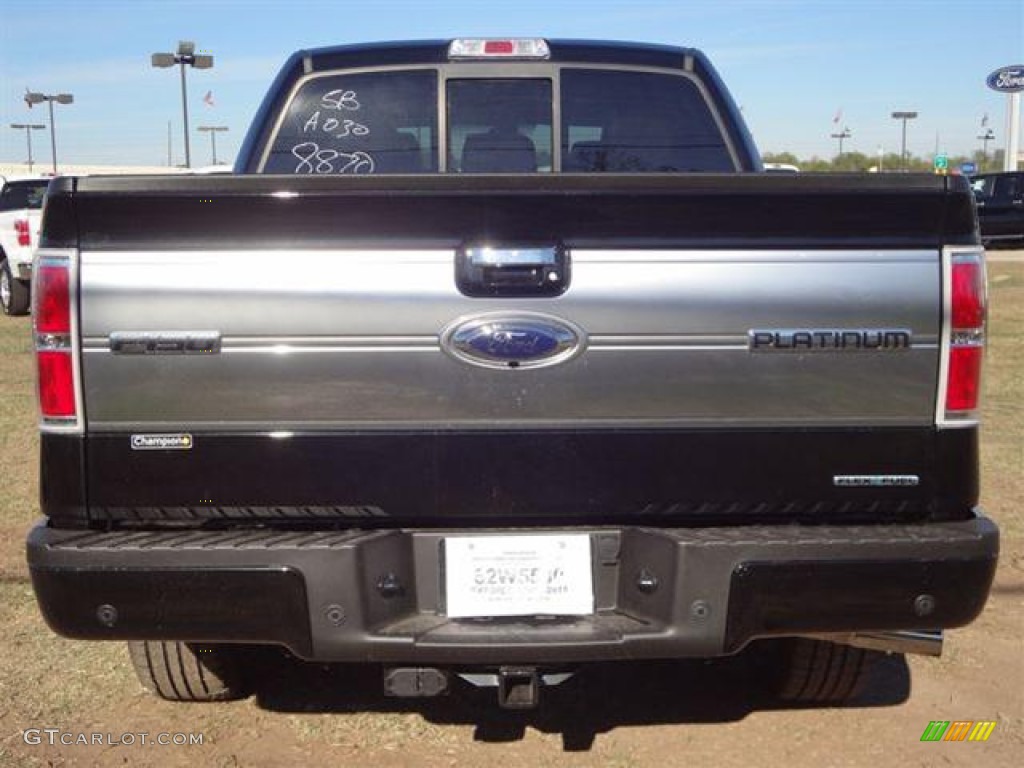 2011 F150 Platinum SuperCrew - Ebony Black / Black photo #7