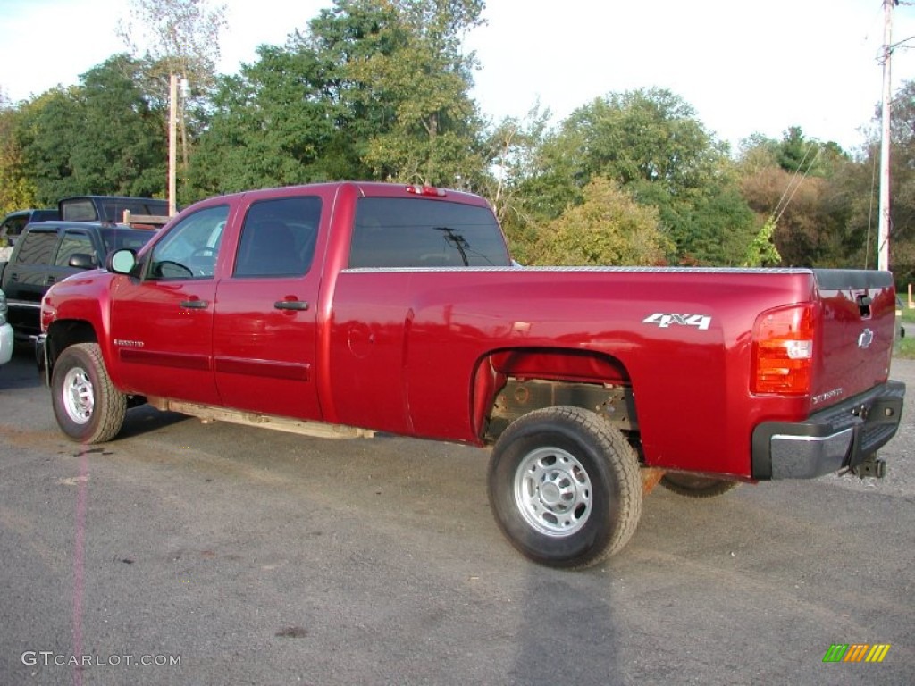 2007 Silverado 3500HD LT Crew Cab 4x4 - Sport Red Metallic / Ebony photo #7