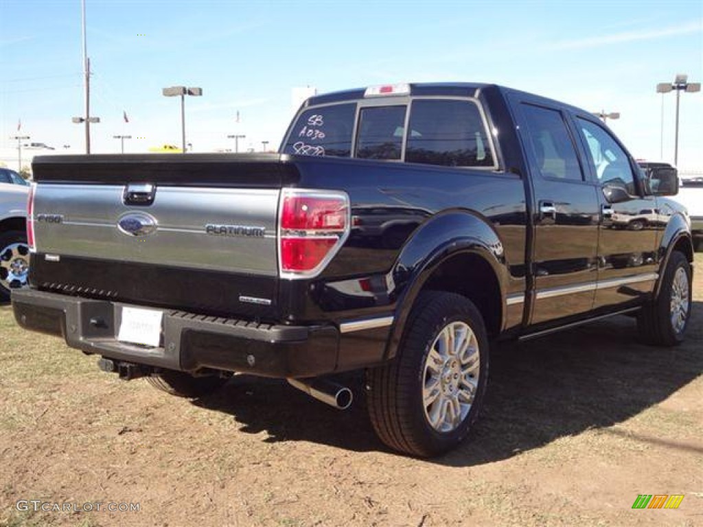 2011 F150 Platinum SuperCrew - Ebony Black / Black photo #8