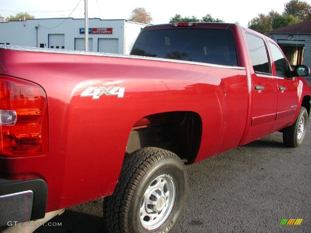 2007 Silverado 3500HD LT Crew Cab 4x4 - Sport Red Metallic / Ebony photo #11