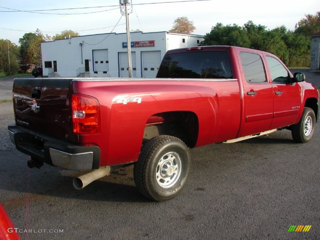 2007 Silverado 3500HD LT Crew Cab 4x4 - Sport Red Metallic / Ebony photo #12