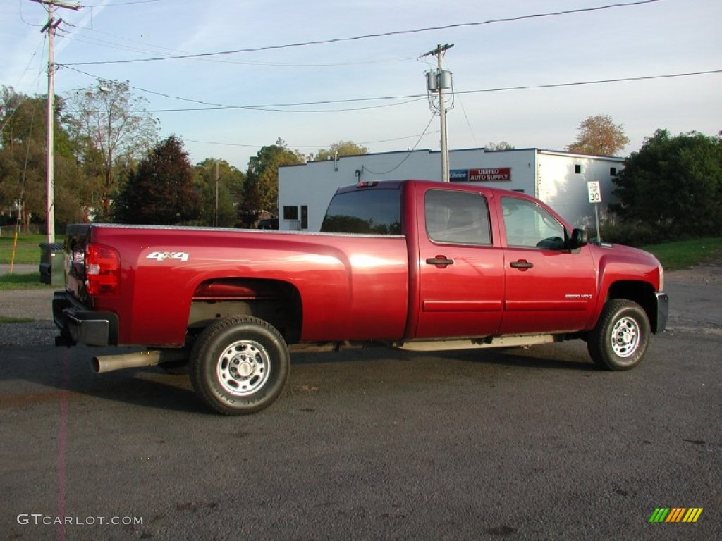 2007 Silverado 3500HD LT Crew Cab 4x4 - Sport Red Metallic / Ebony photo #14