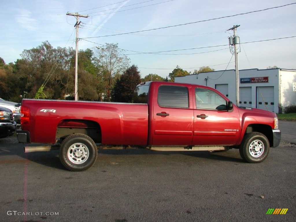 2007 Silverado 3500HD LT Crew Cab 4x4 - Sport Red Metallic / Ebony photo #15