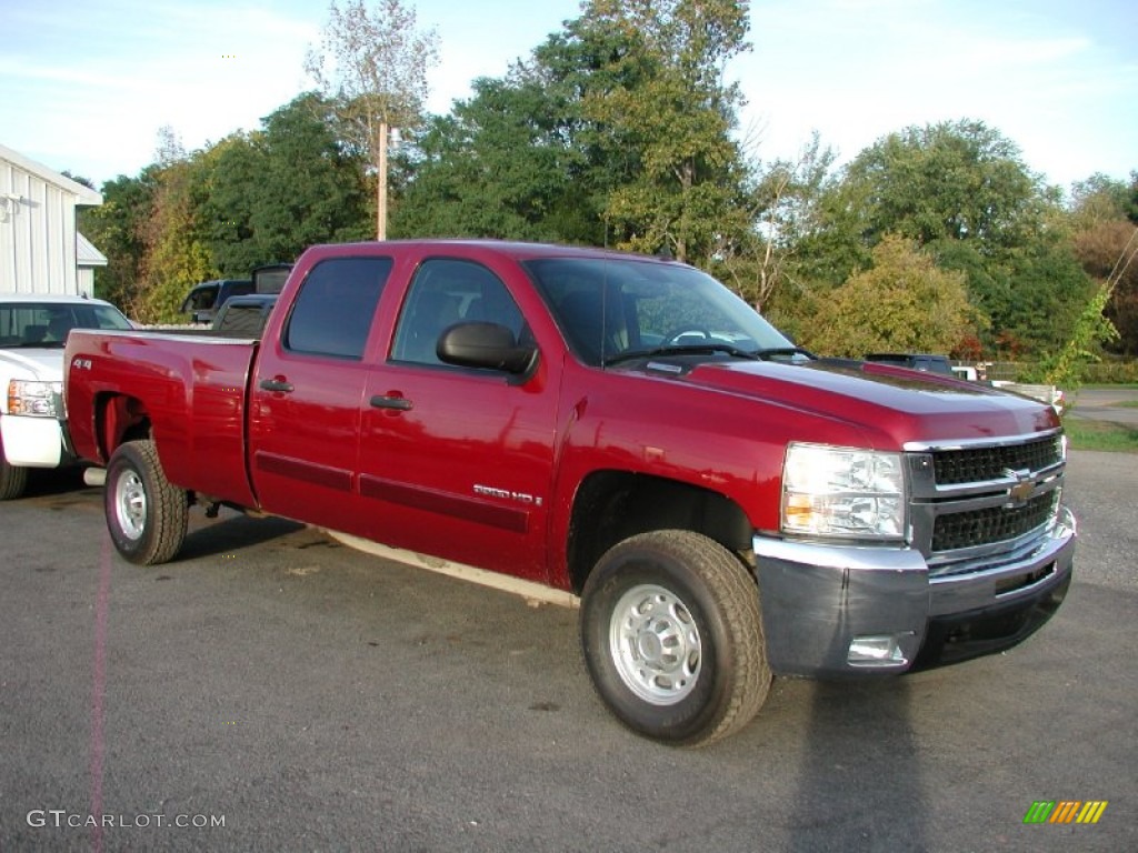2007 Silverado 3500HD LT Crew Cab 4x4 - Sport Red Metallic / Ebony photo #19
