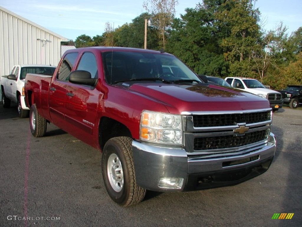 2007 Silverado 3500HD LT Crew Cab 4x4 - Sport Red Metallic / Ebony photo #20