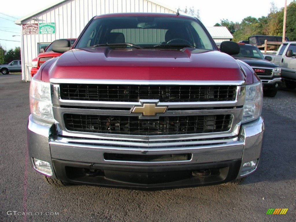 2007 Silverado 3500HD LT Crew Cab 4x4 - Sport Red Metallic / Ebony photo #21
