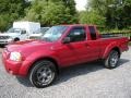 2002 Molten Lava Red Pearl Nissan Frontier XE King Cab 4x4  photo #2