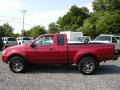 2002 Molten Lava Red Pearl Nissan Frontier XE King Cab 4x4  photo #3