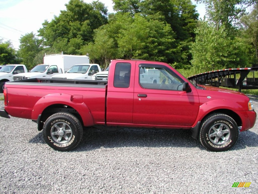 Molten Lava Red Pearl 2002 Nissan Frontier XE King Cab 4x4 Exterior Photo #57386711