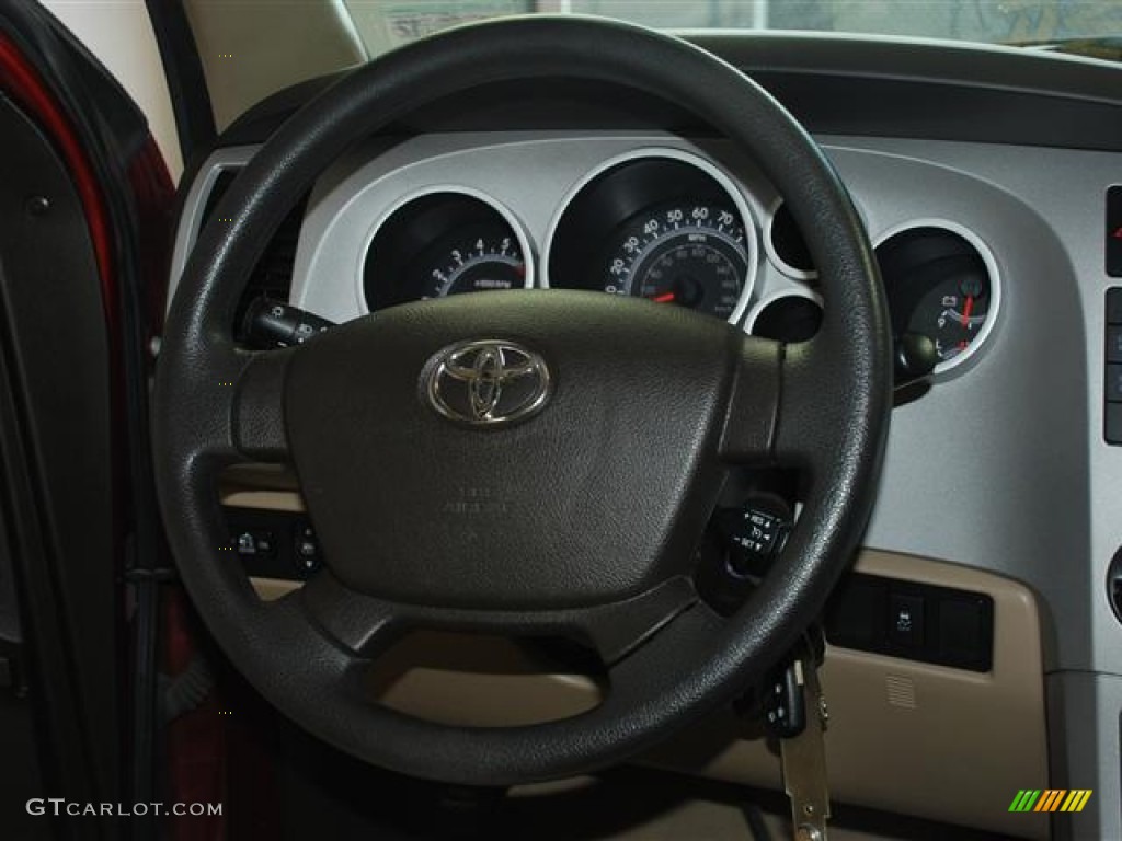 2007 Tundra SR5 CrewMax - Salsa Red Pearl / Beige photo #13