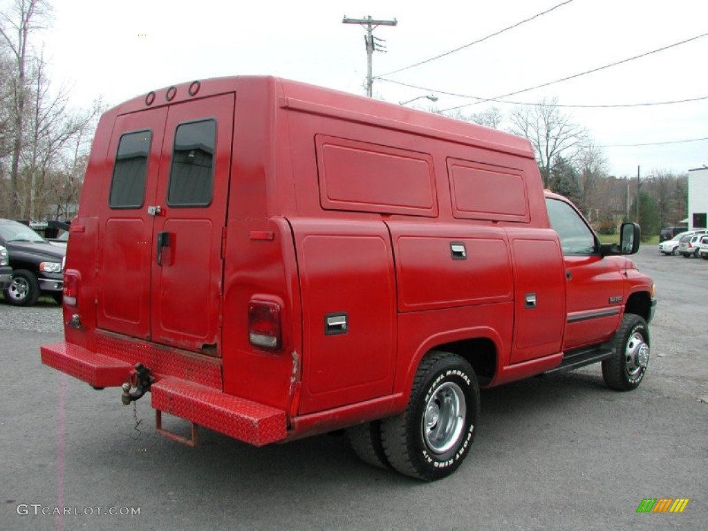 2000 Ram 3500 SLT Regular Cab 4x4 Commercial - Flame Red / Agate photo #7