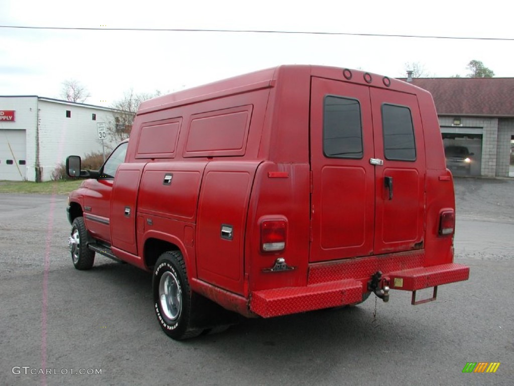 2000 Ram 3500 SLT Regular Cab 4x4 Commercial - Flame Red / Agate photo #9