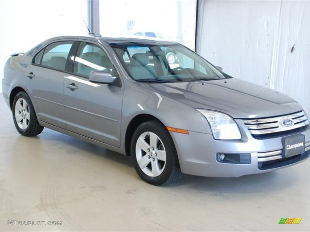 2007 Fusion SE V6 AWD - Tungsten Grey Metallic / Light Stone photo #3