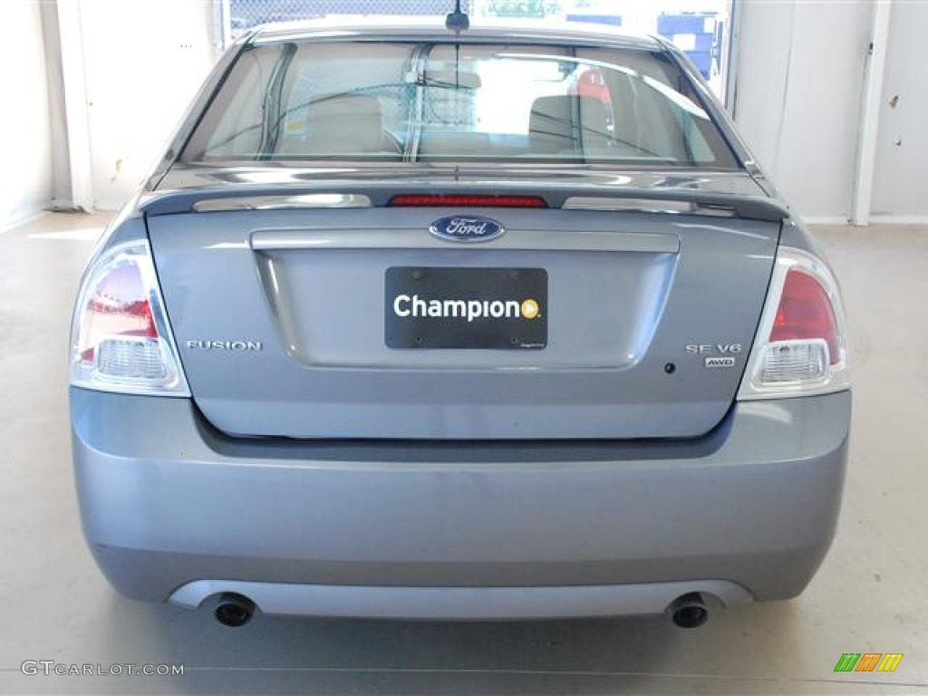 2007 Fusion SE V6 AWD - Tungsten Grey Metallic / Light Stone photo #5