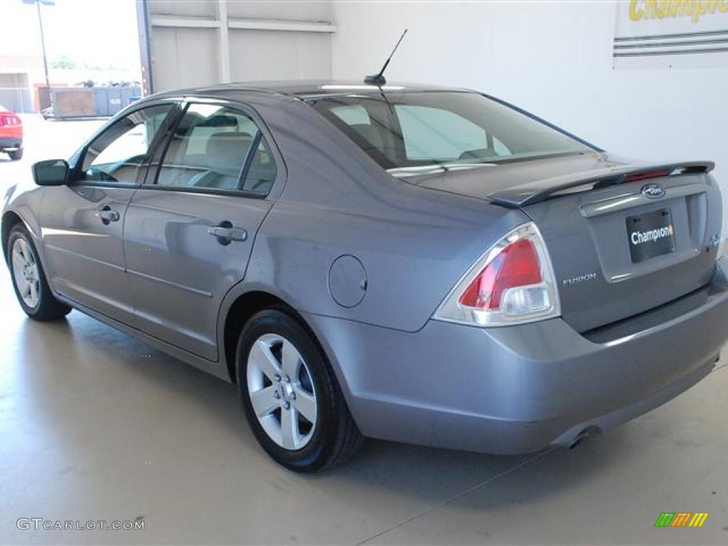 2007 Fusion SE V6 AWD - Tungsten Grey Metallic / Light Stone photo #6