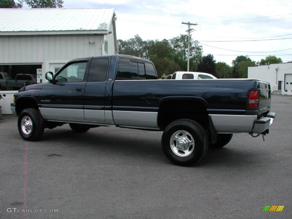Patriot Blue Pearl 2002 Dodge Ram 2500 SLT Quad Cab 4x4 Exterior Photo #57388694