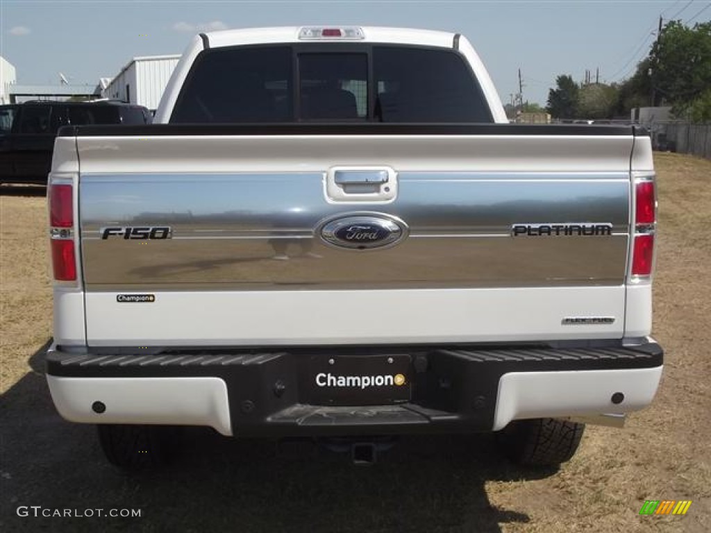 2011 F150 Platinum SuperCrew 4x4 - White Platinum Metallic Tri-Coat / Sienna Brown/Black photo #5