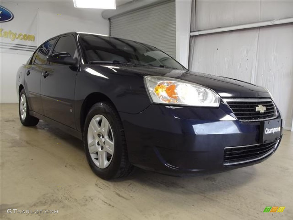 2007 Malibu LT Sedan - Dark Blue Metallic / Titanium Gray photo #3