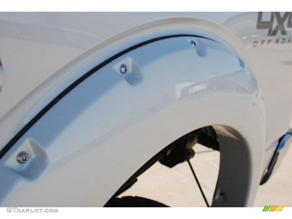 2011 F150 Lariat SuperCrew 4x4 - White Platinum Metallic Tri-Coat / Black photo #12