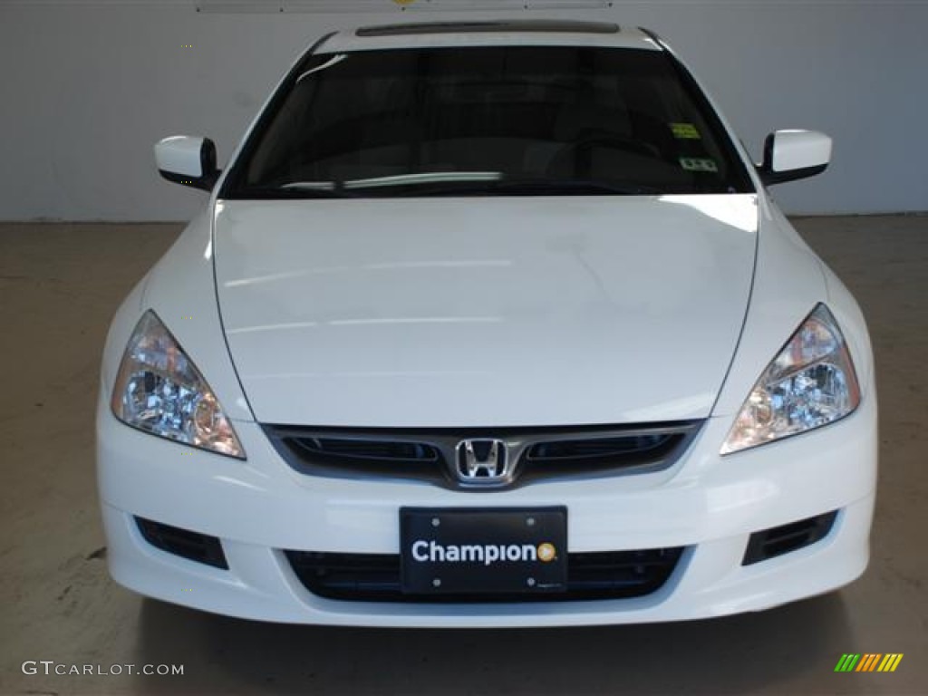 2007 Accord EX Coupe - Taffeta White / Ivory photo #2