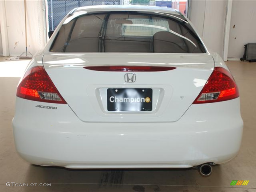 2007 Accord EX Coupe - Taffeta White / Ivory photo #5