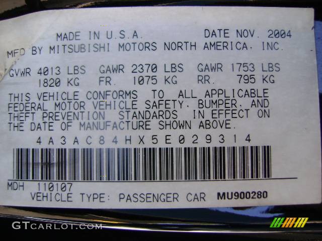 2005 Eclipse GT Coupe - Machine Green Metallic / Midnight photo #35