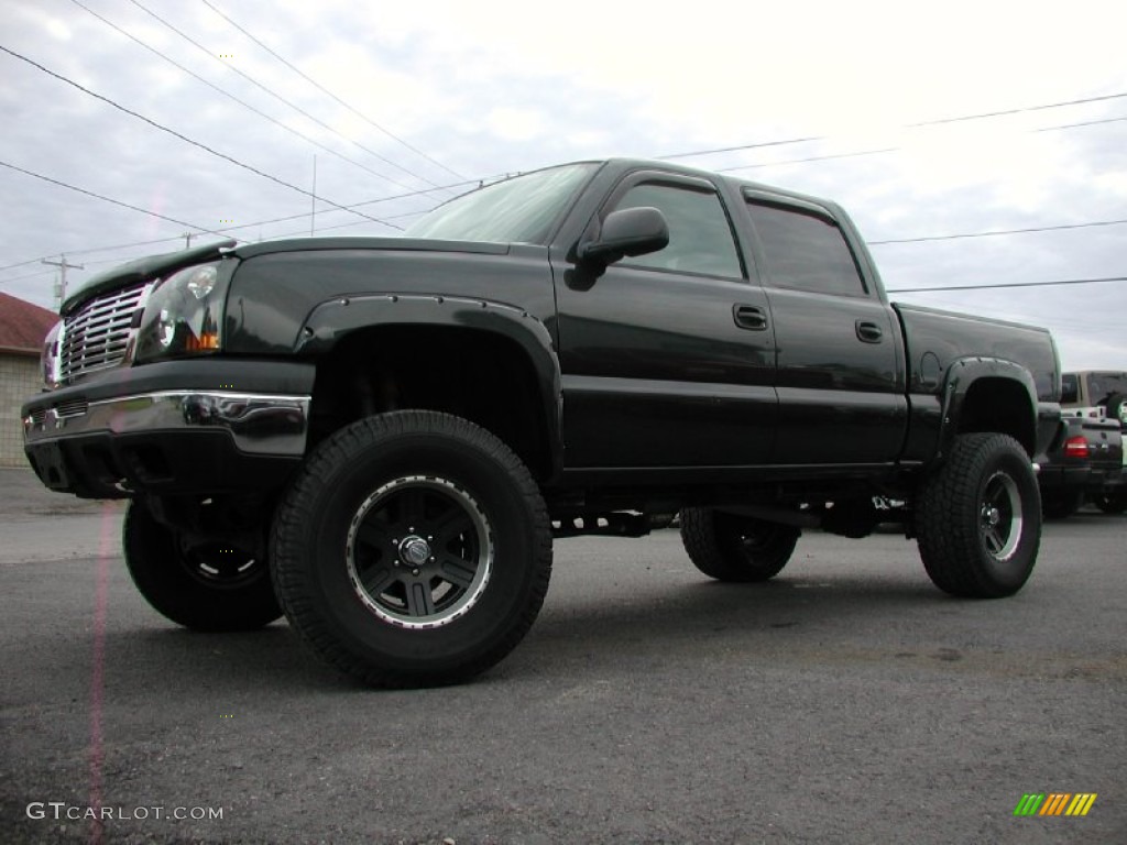 2005 Silverado 1500 Z71 Crew Cab 4x4 - Black / Dark Charcoal photo #1