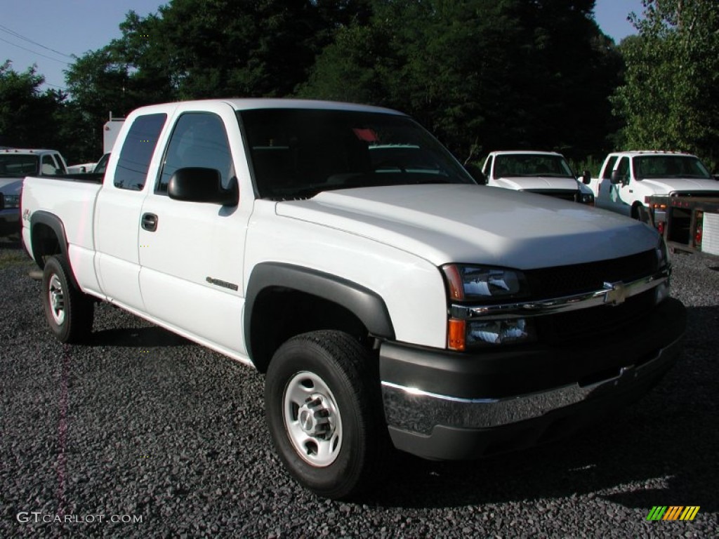 2007 Silverado 2500HD Classic LS Extended Cab 4x4 - Summit White / Dark Charcoal photo #1