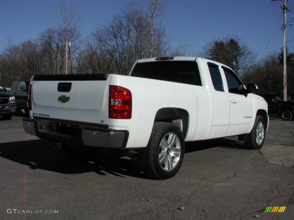 2008 Silverado 1500 LT Extended Cab - Summit White / Ebony photo #8