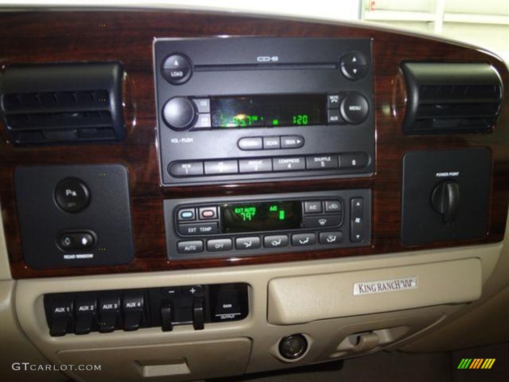 2005 Ford F250 Super Duty King Ranch Crew Cab Audio System Photo #57392984