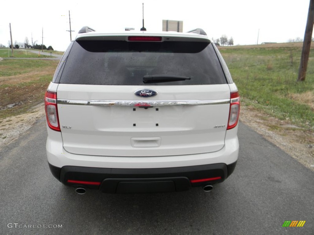 2011 Explorer XLT 4WD - White Platinum Tri-Coat / Medium Light Stone photo #6