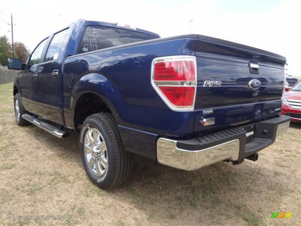 2011 F150 XLT SuperCrew - Dark Blue Pearl Metallic / Steel Gray photo #6