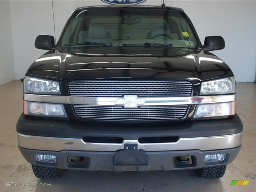 2003 Silverado 1500 Z71 Extended Cab 4x4 - Black / Medium Gray photo #2