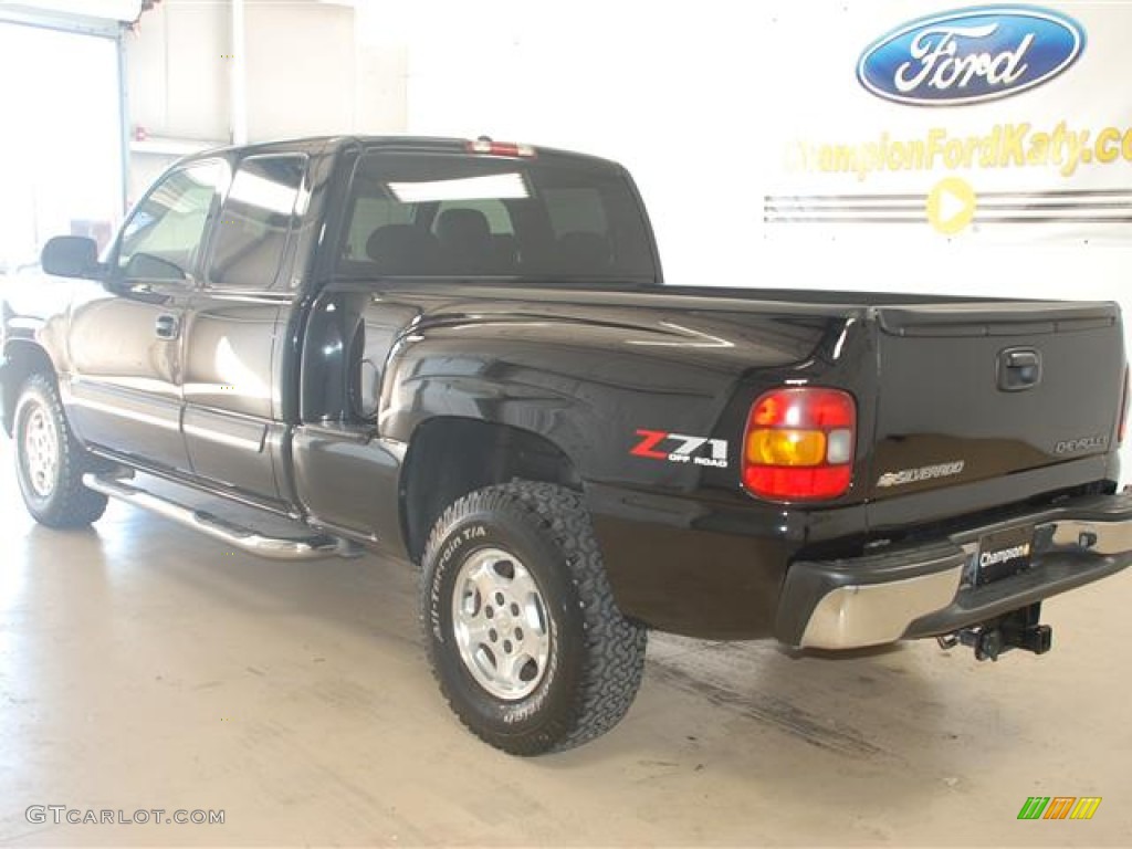 2003 Silverado 1500 Z71 Extended Cab 4x4 - Black / Medium Gray photo #6