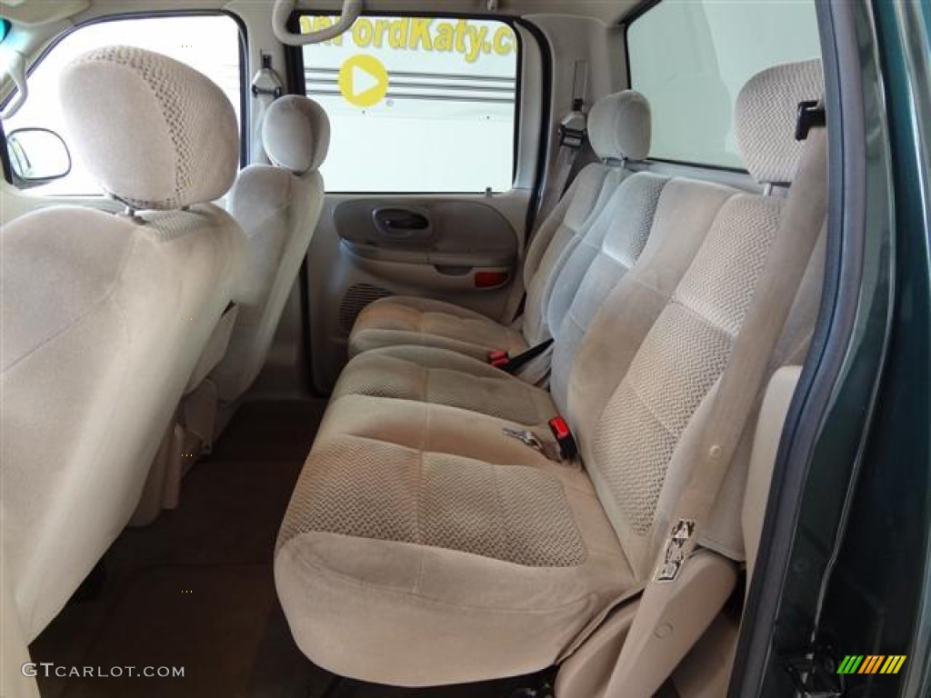 2002 F150 XLT SuperCrew - Dark Highland Green Metallic / Medium Parchment photo #11