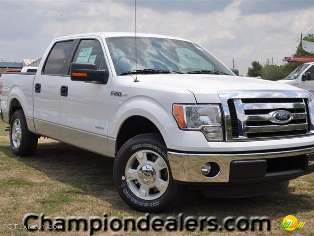 2011 F150 XLT SuperCrew - Oxford White / Steel Gray photo #1