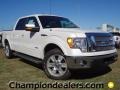 2011 White Platinum Metallic Tri-Coat Ford F150 Lariat SuperCrew  photo #1