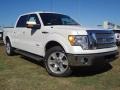2011 White Platinum Metallic Tri-Coat Ford F150 Lariat SuperCrew  photo #2