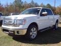 2011 White Platinum Metallic Tri-Coat Ford F150 Lariat SuperCrew  photo #4