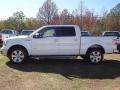 2011 White Platinum Metallic Tri-Coat Ford F150 Lariat SuperCrew  photo #5