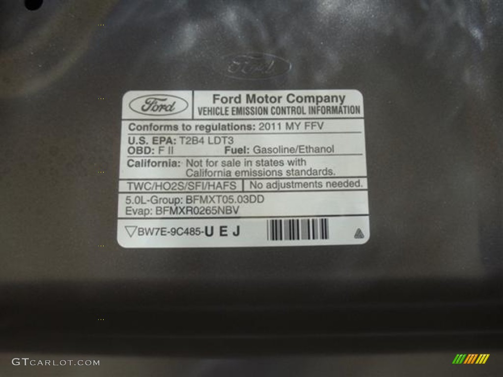 2011 F150 Lariat SuperCrew 4x4 - Sterling Grey Metallic / Black photo #19