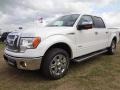 2011 White Platinum Metallic Tri-Coat Ford F150 Lariat SuperCrew  photo #3