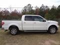 2011 White Platinum Metallic Tri-Coat Ford F150 Lariat SuperCrew  photo #8